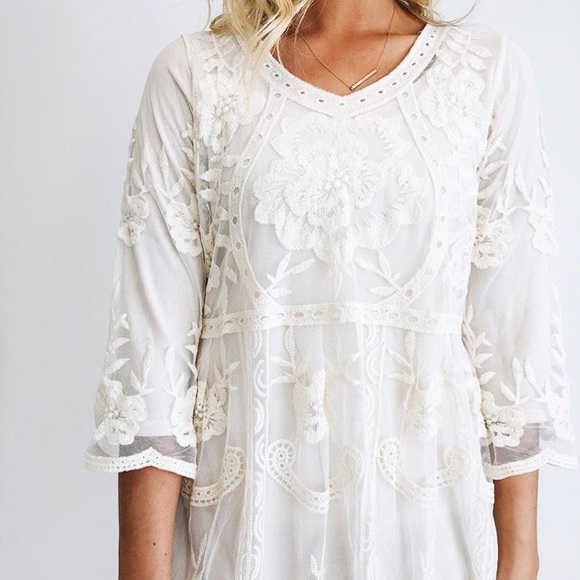 orange creek lace dress